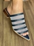 Mule Glamour azul com tela transparente - comprar online