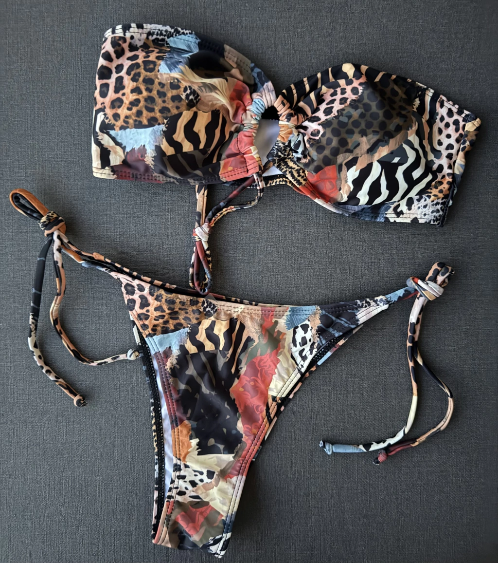 Bikini África (straples + vedetina)