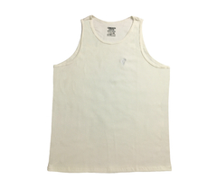 Camiseta Regata Organic Ribbed Off White