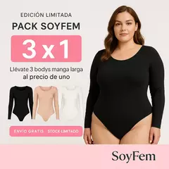 Pack 3X1 Body Manga larga