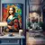 Monalisa Color Abstrato - Quadro - comprar online