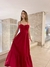 Vestido Drapeado no Busto - Vermelho