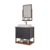 GAB. MGM UNI 60CM TITANIUM/FREIJO C/ ESPELHEIRA - comprar online