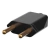 PLUG E. MACHO 2P 10A PRETO RETO MECTRONIC REF 39052 MACIÇO - comprar online