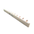 BARRAMENTO FASE BRANCO MONOFASICO 63A 500V 12 PINOS 21,5CM COBRE SOPRANO 05137.0121.01
