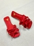 Rasteira laço Gleice vermelho - comprar online