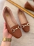 Mocassim feminino Rafia caramelo - comprar online