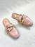 Mule fivela Fanny bege rosado - comprar online