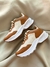 Tênis casual Sabrina Off White/Caramelo - comprar online