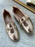 Mocassim feminino Helena croco ouro light - comprar online