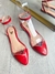 Sapatilha Salomé vinil vermelho