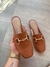 Mule feminino Liz caramelo