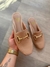 Mule feminino Liz bege