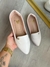 Mocassim feminino Marina off white