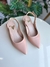 Sandália social feminina Scarpin Raquel bege - comprar online