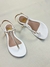Rasteira Fabiane branca - comprar online