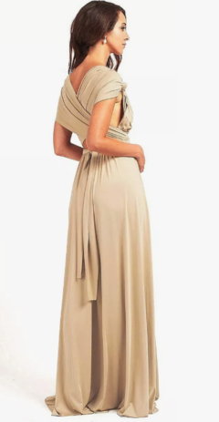 Vestido longo, várias formas de uso - Nude na internet