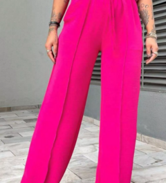 Imagem do Calça Duna Wide Feminina Com Elástico E Bolso