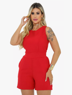 Macaquinho Feminino Duna Com Bolsos Moda Verão - comprar online