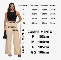 Calça Pantalona Alfaiataria Linha Premium - Preto - comprar online