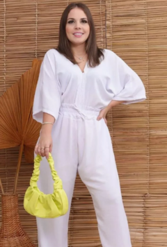 Macacão Longo Feminino Pantalona Duna Luxo Confortável Verão