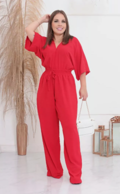 Imagem do Macacão Longo Feminino Pantalona Duna Luxo Confortável Verão