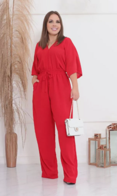 Imagem do Macacão Longo Feminino Pantalona Duna Luxo Confortável Verão