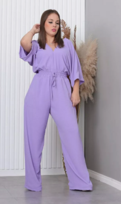 Macacão Longo Feminino Pantalona Duna Luxo Confortável Verão - Estilo Márcia