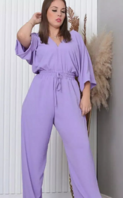 Macacão Longo Feminino Pantalona Duna Luxo Confortável Verão - loja online