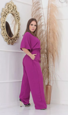 Macacão Longo Feminino Pantalona Duna Luxo Confortável Verão
