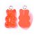 Dije pandita rojo gomita con armella en acero. Paq 5 piezas - comprar en línea