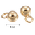 Dije colgante redondo dorado de 3mm para extensión de cadena en Acero Inoxidable. Paq. 20 piezas - comprar en línea