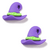 Dijes sombrero de bruja morado de 22mm. Paq. 10 piezas - comprar en línea