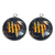 Dije Harry Potter redondo con base en Acero Inoxidable 16mm. Paq. 10 piezas - comprar en línea
