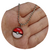 Dije Pokemon redondo con base en Acero Inoxidable 16mm. Paq. 10 piezas - Insumos Acero Inoxidable
