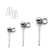 Poste de Arete con Bolita Plateado de 3mm de diámetro con Gomitas Paq. 4 Pares - comprar en línea