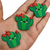 Figura Cactus con Flor en plastico suave de 35mm. Paq. 10 piezas - Insumos Acero Inoxidable