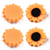 Dije girasol en resina 27mm con orificio. Paq. 10 piezas - comprar en línea