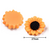 Dije girasol en resina 27mm con orificio. Paq. 10 piezas en internet