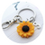 Dije girasol en resina 27mm con orificio. Paq. 10 piezas - Insumos Acero Inoxidable