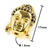 Dije Transversal de Buda con Zirconia en Rodio. Paq. 2 piezas - comprar en línea