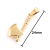 Dije de hacha de 24mm dorado en Acero Inoxidable. Paq. 2 piezas - comprar en línea