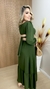 VESTIDO LUCIANA LISO VERDE MILITAR - D’Paula Moda Feminina