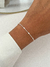 Pulseira coração chapado Prata - comprar online