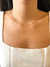 Choker coração chapado Dourado - comprar online