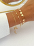 Pulseira coração vazado Dourado na internet