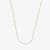 Choker coração chapado Dourado