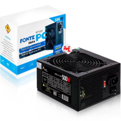 Fonte ATX 500W Gamer Silenciosa Bivolt Manual Knup