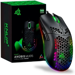 RGB KNUP - KP-MU015 Mouse Gamer Anúbis 12800 Dpi 7 Botões Led RGB KNUP