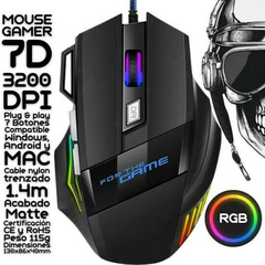 Mouse Gamer Usb com Fio de Nylon 7 Botões e Iluminação LED - G2 - comprar online